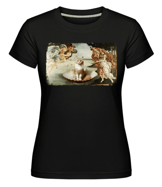 Aperçu: La Naissance Du Chat -  T-shirt Shirtinator femme - Noir - Devant
