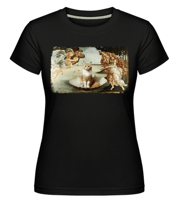 La Naissance Du Chat -  T-shirt Shirtinator femme - Noir - Devant