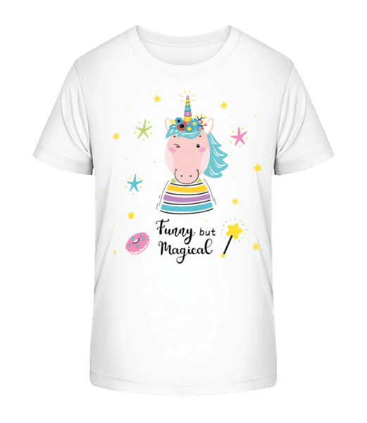 Aperçu: Funny But Magical - T-shirt bio Enfant Stanley Stella 2.0 - Blanc - Devant