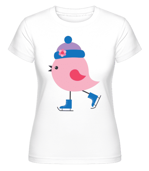 Aperçu: Patin De Glace -  T-shirt Shirtinator femme - Blanc - Devant