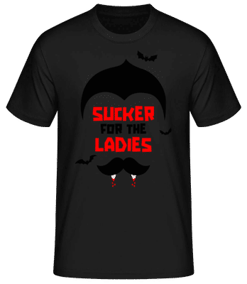 Sucker For The Ladies - Pánske basic tričko - Čierna - Predné