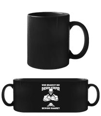 Wer Braucht Schon Haare · Schwarze Tasse