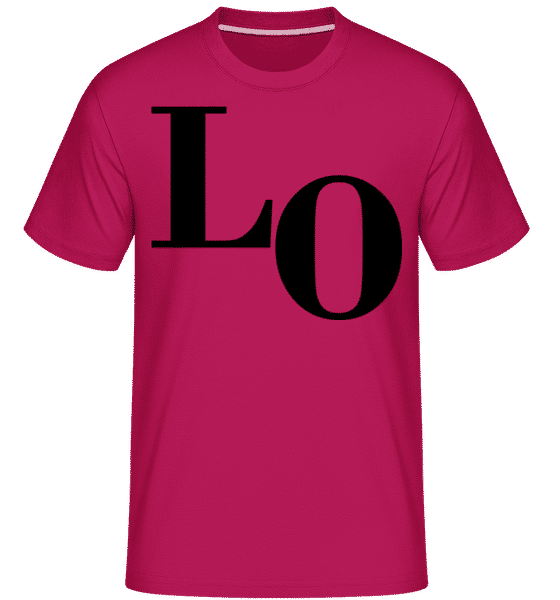 Preview: Lo -  Shirtinator Men's T-Shirt - Magenta - Front
