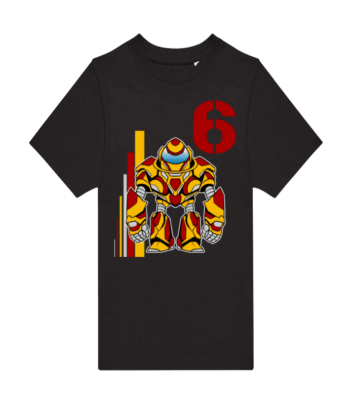 Vorschau: Mecha Kid 6 - Kinder T-Shirt B&C - Schwarz - Vorne