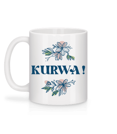 Kurwa - Tasse - Weiß - Hinten