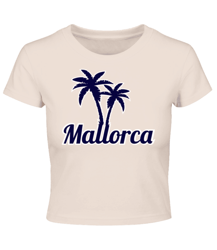Vorschau: Mallorca - Crop T-Shirt - Rosa - Vorne