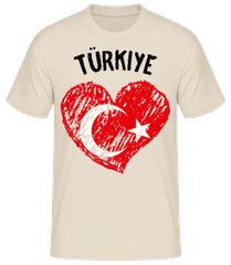 Türkiye Heart Flag · Men's B&C T-Shirt