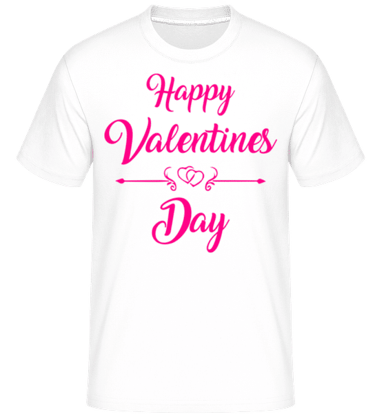 Aperçu: Happy Valentines Day -  T-Shirt Shirtinator homme - Blanc - Devant