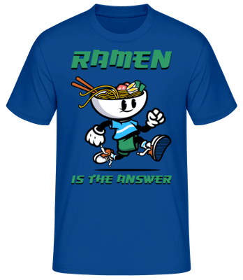Ramen Is The Answer - T-shirt standard Homme - Bleu royal - Devant