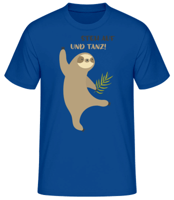 Steh Auf Und Tanz - Männer Basic T-Shirt - Royalblau - Vorne