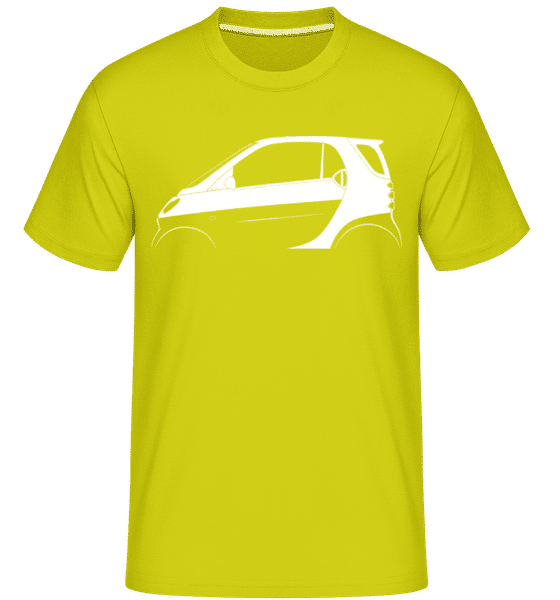 Preview: 'Smart Fortwo (W451)' Silhouette - Shirtinator Men's T-Shirt - Lime - Front