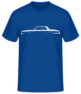 'Jaguar XJ Coupe (Series II)' Silhouette - Camiseta básica para hombre - Azul real - delante
