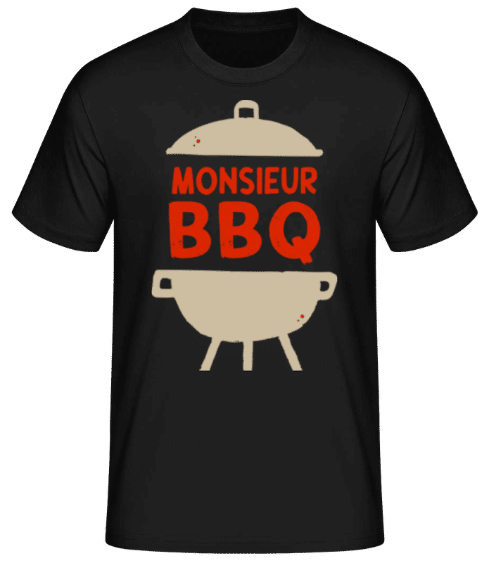 Aperçu: Monsieur BBQ - T-shirt standard Homme - Noir - Devant