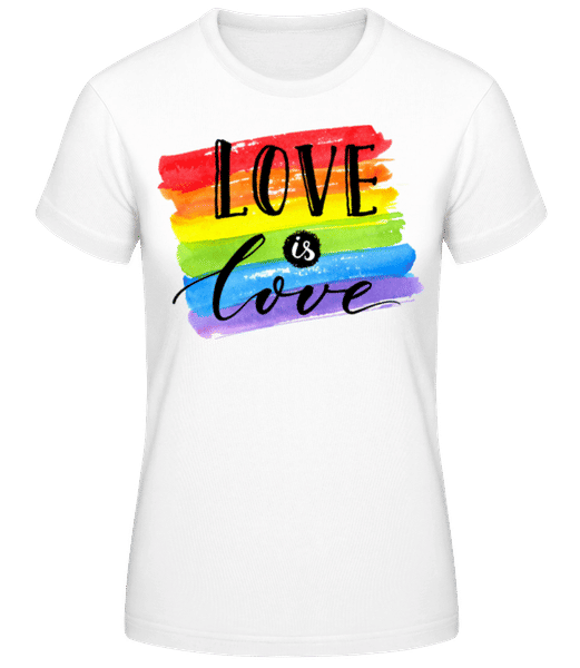 Aperçu: Love Is Love - T-shirt standard Femme - Blanc - Devant
