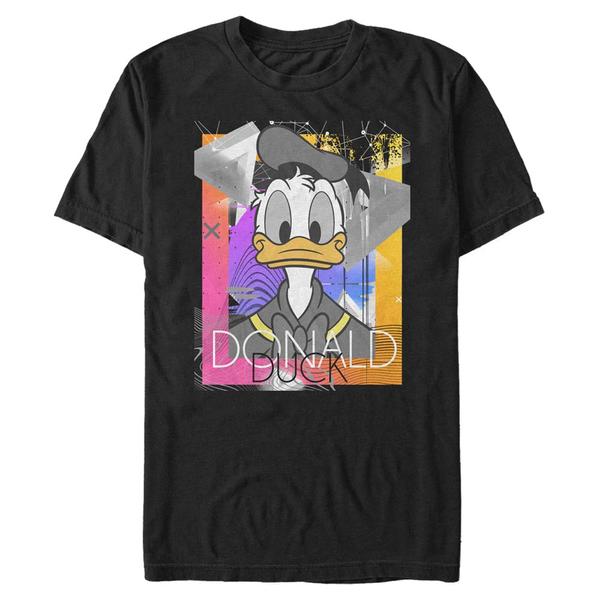 Aperçu: Disney Classics - Mickey Mouse - Donald Duck Eighties Duck - Homme T-shirt - Noir - Devant