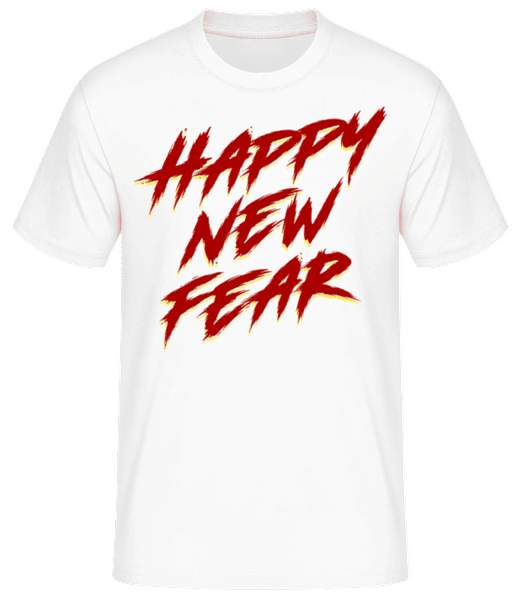Aperçu: Happy New Fear - T-shirt standard Homme - Blanc - Devant