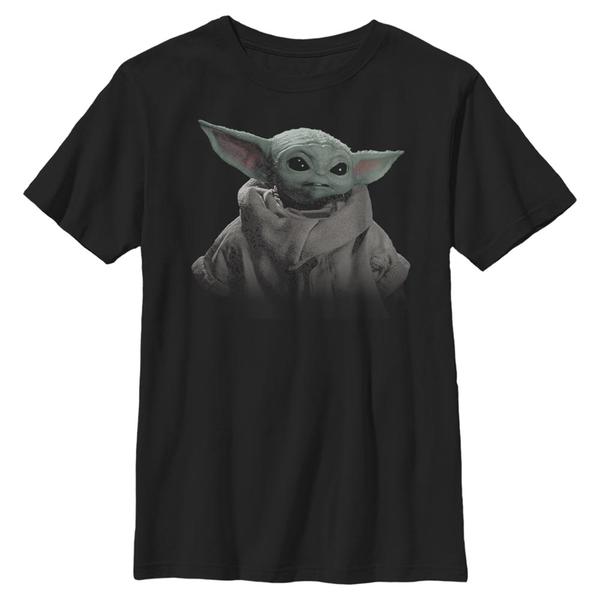 Preview: Star Wars - The Mandalorian - The Child Child Fade - Kids T-Shirt - Black - Front