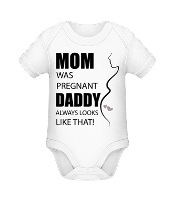 Mom Was Pregnant - Body manches courtes bio - Blanc - Devant