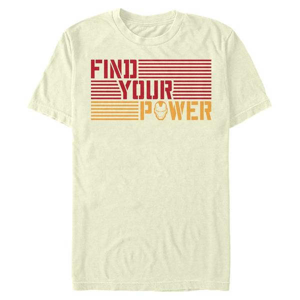 Aperçu: Marvel - Avengers - Iron Man Iron Power - Homme T-shirt - Crème - Devant
