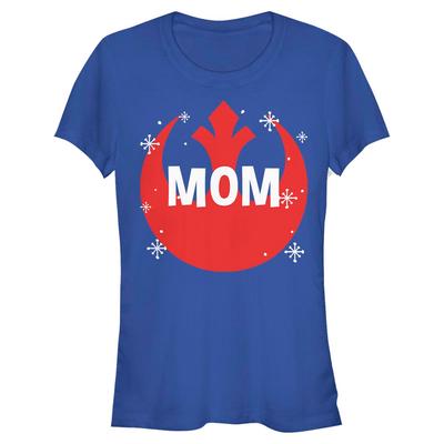 Star Wars - Rebel Overlay Mom - Christmas - Women's T-Shirt - Royal blue - Front