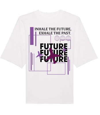 Future - Unisex oversized bio tričko Stanley Stella - Bílá - Napřed