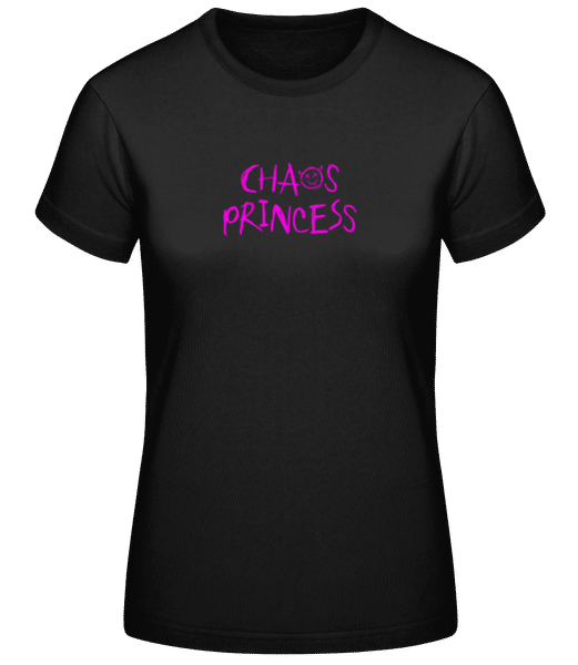 Aperçu: Chaos Princess - T-shirt femme B&C - Noir - Devant
