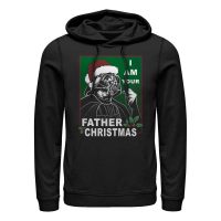 Star Wars - Darth Vader Vader Father Christmas - Vánoce - Unisex Mikiny s kapucí - Černá - Napřed