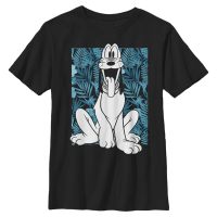 Disney Classics - Mickey Mouse - Pluto Thirty - Kids T-Shirt - Black - Front