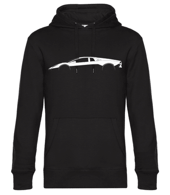 'Lamborghini Reventon' Silhouette - Men’s Standard Hoodie - Black - Front