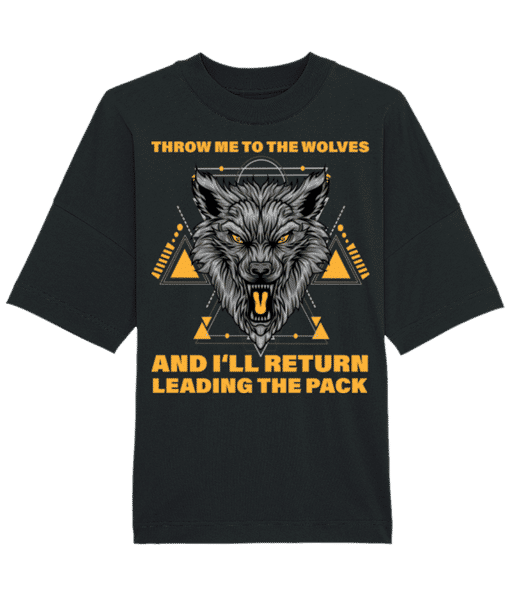 Aperçu: Throw Me To The Wolves - T-shirt Bio unisexe Stanley Stella extra large - Noir - Devant