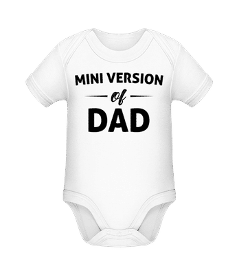 Mini Version Of Dad - Body manches courtes bio - Blanc - Devant