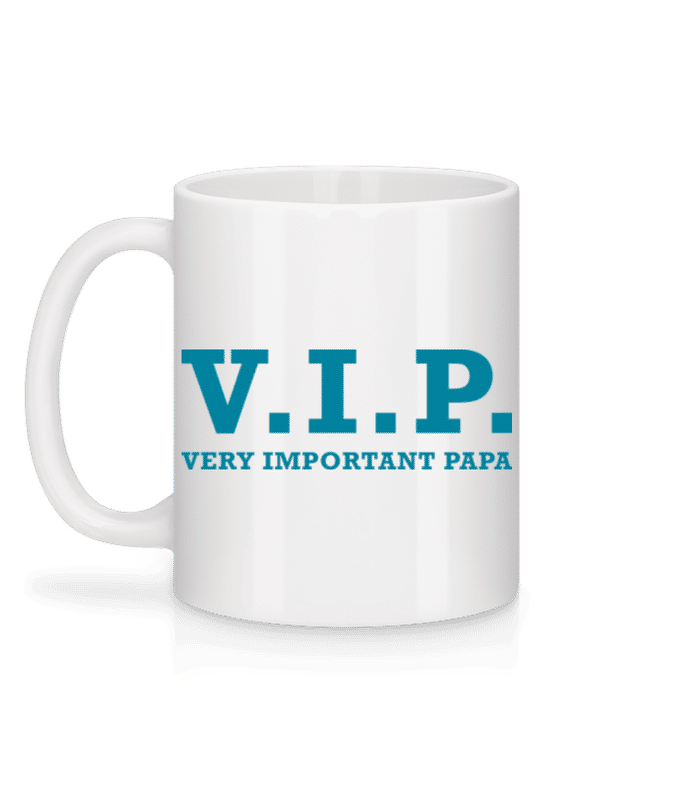 Vorschau: V.I.P Very Important Papa - Tasse - Weiß - Hinten