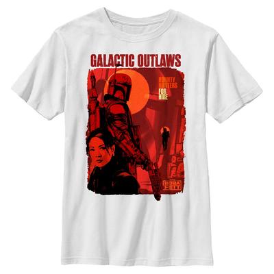 Star Wars - Book of Boba Fett - Skupina Hunters For Hire - Kids T-Shirt - White - Front