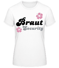 JGA Braut Security Blumen · Frauen Basic T-Shirt