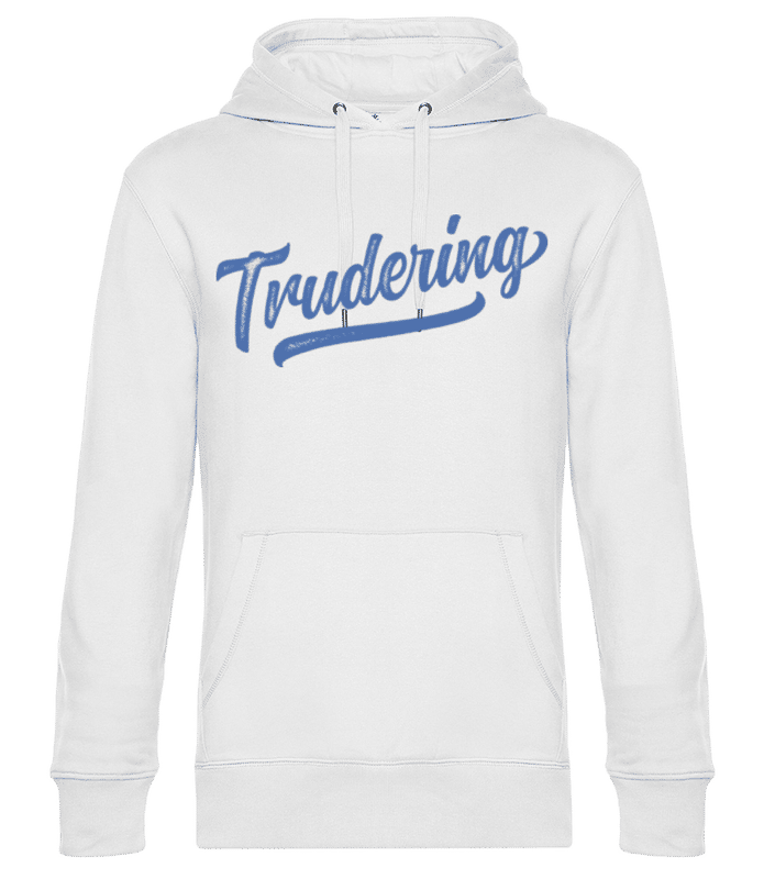 Vorschau: Trudering Swoosh - Unisex Premium Hoodie - Weiß - Vorne