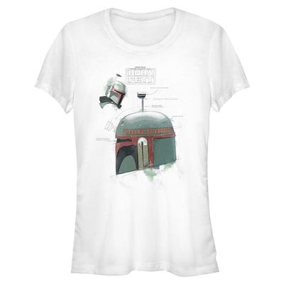 Star Wars - Book of Boba Fett - Helmet Profile View - Frauen T-Shirt - Weiß - Vorne