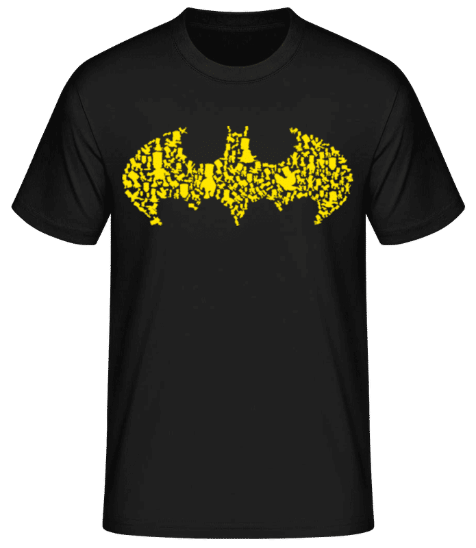 Vista previa: Bartman - Camiseta básica para hombre - Negro - delante