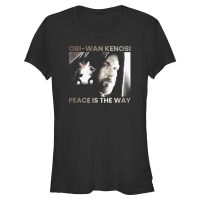 Star Wars - Obi-Wan Kenobi - Obi-Wan Kenobi & Darth Vader Peace is the Way - Women's T-Shirt - Black - Front
