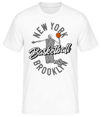 New York Basketball - T-shirt standard Homme - Blanc - Devant
