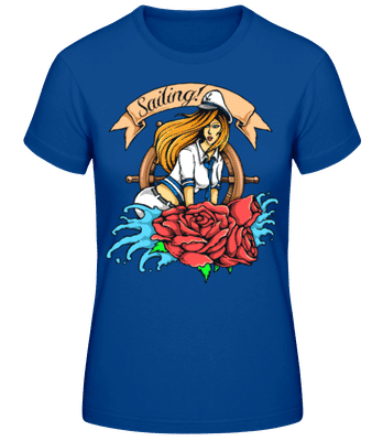 Sailor Girl - T-shirt standard Femme - Bleu royal - Devant