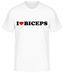 I Love Biceps · Camiseta básica para hombre