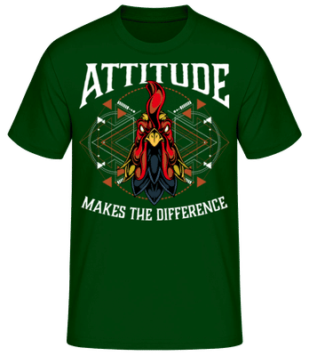 Attitude Makes The Difference - T-shirt standard Homme - Vert bouteille - Devant