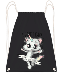 I Dont Care Unicorn · Gym bag