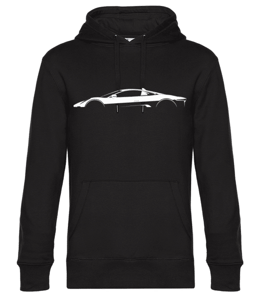 Aperçu: 'Jaguar C-X75' Silhouette - Sweat à capuche premium Unisexe - Noir - Devant