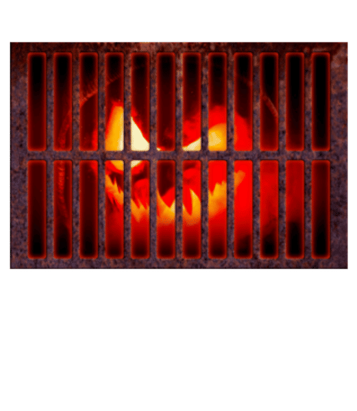 Aperçu: Creepy Pumpkin Halloween - Paillasson - Blanc - Devant