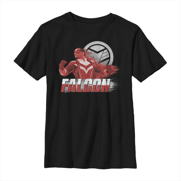 Aperçu: Marvel - Falcon et le soldat de l'hiver - Falcon Speed - Enfant T-shirt - Noir - Devant