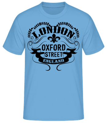 London England Icon - Camiseta básica para hombre - Azul claro - delante