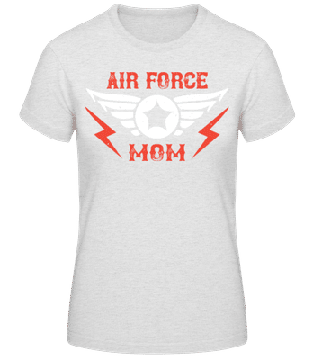 Air Force Mom - Camiseta básica de mujer - Gris moteado - delante