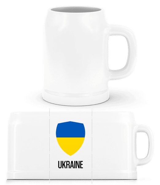 Aperçu: Ukraine - Chope de bière - Blanc - Devant