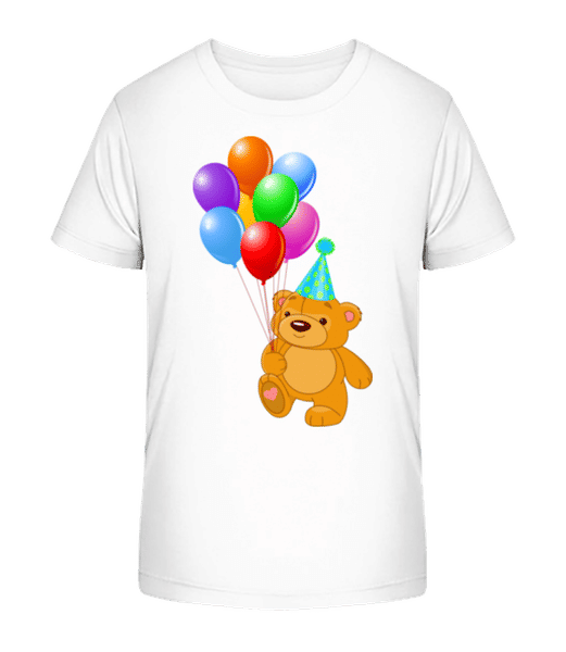 Aperçu: Ours Avec Des Ballons - T-shirt bio Enfant Stanley Stella 2.0 - Blanc - Devant